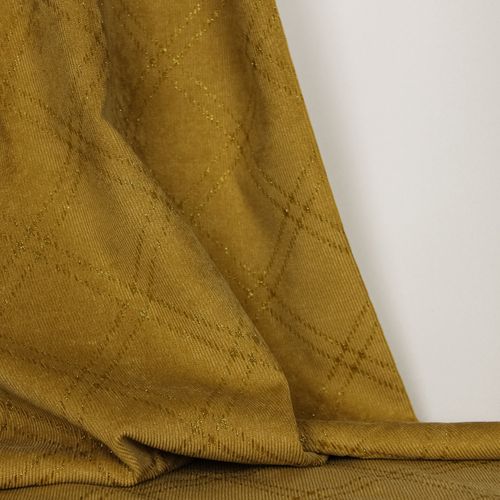 Ribfluweel bruin met ingeweven patroon - Burda
